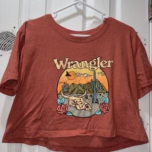 Wrangler Rust Graphic Crop Top